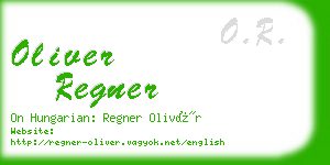 oliver regner business card